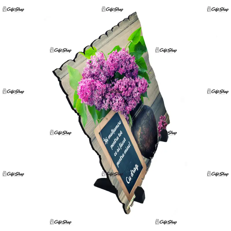 .placheta lemn personalizata dimensiune 188x188 mm